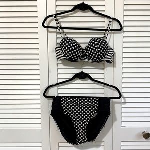 NWOT Catalina Polka dot bikini